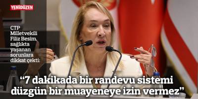 “7 dakikada bir randevu sistemi düzgün bir muayeneye izin vermez”