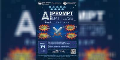 DAÜ’de “AI Prompt Battle” adlı etkinlik yapılacak