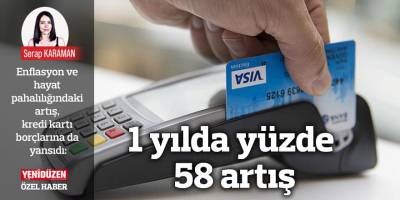 1 yılda yüzde 58 artış