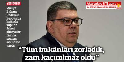 “Tüm imkânları zorladık, zam kaçınılmaz oldu”