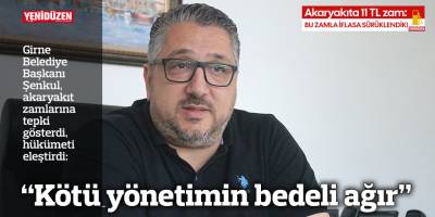 “Kötü yönetimin bedeli ağır”