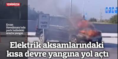 Elektrik aksamlarındaki kısa devre yangına yol açtı