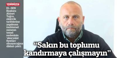 “Sakın bu toplumu kandırmaya çalışmayın”