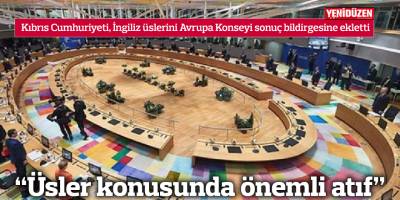 “Üsler konusunda önemli atıf”