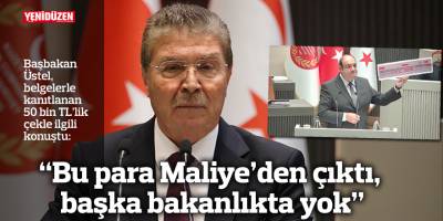 “Bu para Maliye’den çıktı, başka bakanlıkta yok”