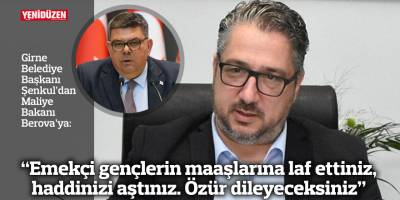 “Emekçi gençlerin maaşlarına laf ettiniz, haddinizi aştınız. Özür dileyeceksiniz”