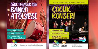 KTÖS’ten müzik etkinlikleri: Lefkoşa ve Gazimağusa’da çocuk konserleri, öğretmenlere bando atölyesi