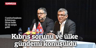 Cumhurbaşkanı Erhürman, Girne halkı ile bir araya geldi