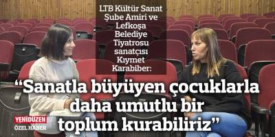 “Sanatla büyüyen çocuklarla daha umutlu bir toplum kurabiliriz”