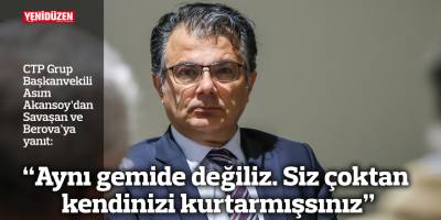 “Aynı gemide değiliz. Siz çoktan kendinizi kurtarmışsınız”