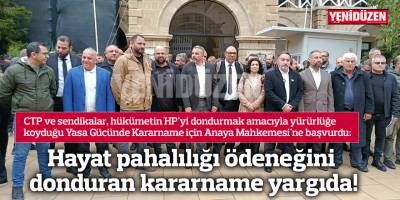 Hayat pahalılığı ödeneğini donduran kararname yargıda!