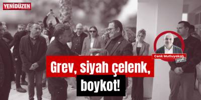Grev, siyah çelenk, boykot!