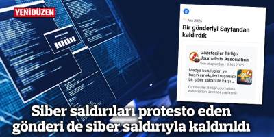 Siber saldırıları protesto eden gönderi de siber saldırıyla kaldırıldı