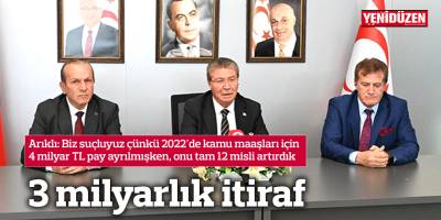 3 milyarlık itiraf