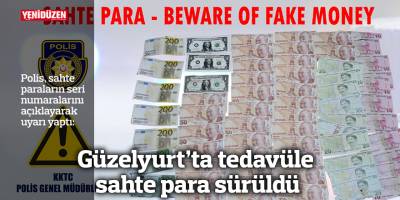 Güzelyurt’ta tedavüle sahte para sürüldü