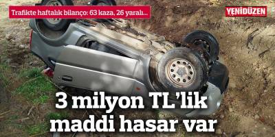 3 milyon TL'lik maddi hasar var