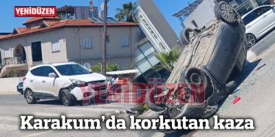 Karakum’da korkutan kaza
