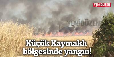 Küçük Kaymaklı bölgesinde yangın!