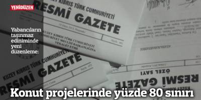 Konut projelerinde yüzde 80 sınırı