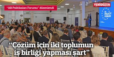 “Çözüm için iki toplumun iş birliği yapması şart”