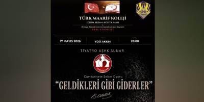 TMK Vakfı’ndan 19 Mayıs’a özel tiyatro gecesi: “Geldikleri Gibi Giderler” sahneleniyor