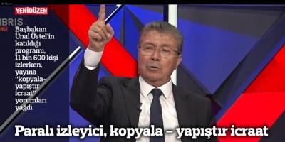 Paralı izleyici, kopyala - yapıştır icraat