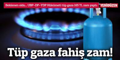 Tüp gaza fahiş zam!