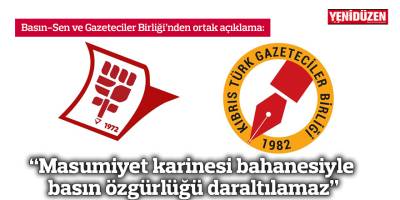 “Masumiyet karinesi bahanesiyle basın özgürlüğü daraltılamaz"