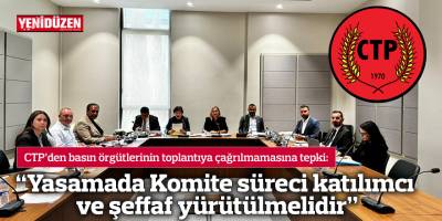“Yasamada Komite süreci katılımcı ve şeffaf yürütülmelidir”