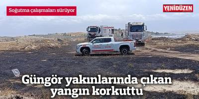 Güngör yakınlarında çıkan yangın korkuttu