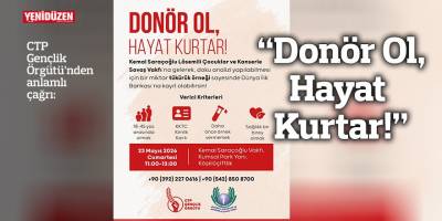 “Donör Ol, Hayat Kurtar!”