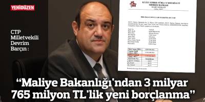 "Maliye Bakanlığı'ndan 3  milyar 765 TL'lik yeni borçlanma"