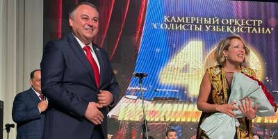 Piyanist Rüya Taner, Taşkent’te düzenlenen gala gecesine katıldı