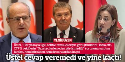 Üstel cevap veremedi ve yine kaçtı!