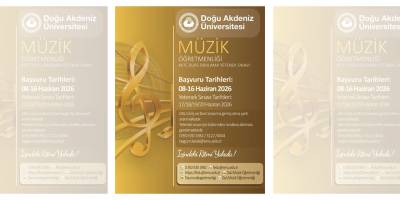 DAÜ Müzik Öğretmenliği Programı Yetenek Sınavı 17-20 Haziran tarihleri arasında yapılacak