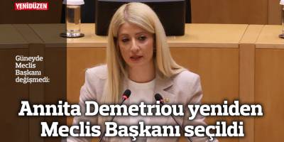 Annita Demetriou yeniden Meclis Başkanı seçildi
