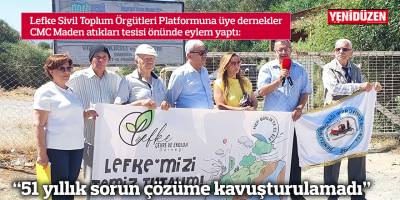 “51 yıllık sorun çözüme kavuşturulamadı”