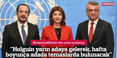 "Holguin yarın adaya gelerek, hafta boyunca adada temaslarda bulunacak"