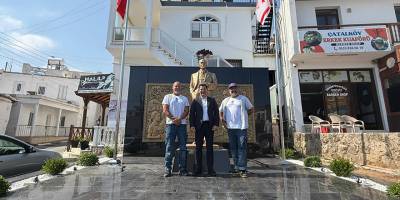 Kırok, Atatürk Büstü ve çevre düzenleme çalışmalarını inceledi
