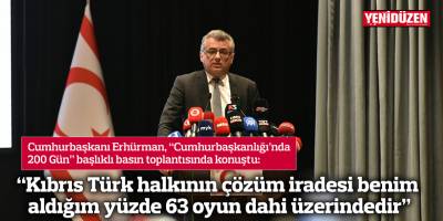 “Kıbrıs Türk halkının çözüm iradesi benim aldığım yüzde 63 oyun dahi üzerindedir”