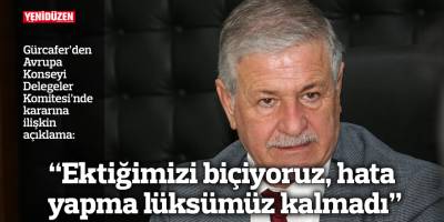 "Ektiğimizi biçiyoruz, hata yapma lüksümüz kalmadı"