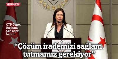 “Çözüm irademizi sağlam tutmamız gerekiyor”