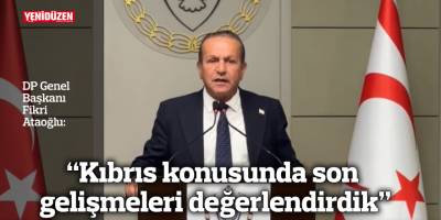 “Kıbrıs konusunda son gelişmeleri değerlendirdik”
