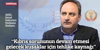 “Kıbrıs sorununun devam etmesi gelecek kuşaklar için tehlike kaynağı”
