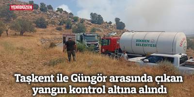 Taşkent ile Güngör arasında çıkan yangın kontrol altına alındı