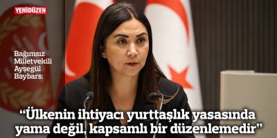 “Ülkenin ihtiyacı yurttaşlık yasasında yama değil, kapsamlı bir düzenlemedir”