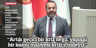 “Artık geçici bir kriz değil, yapısal bir kamu maliyesi krizi içindeyiz”