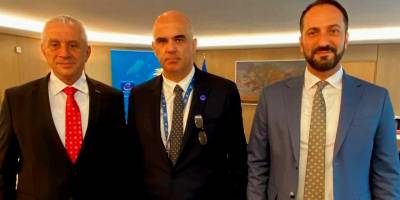 Taçoy ve Candan, Avrupa Konseyi Genel Sekreteri Alain Berset ile bir araya geldi