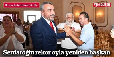 Serdaroğlu rekor oyla yeniden başkan