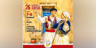 Lefkoşa Folklor Derneği 26. Kültür ve Sanat Günleri, Salı akşamı başlıyor
